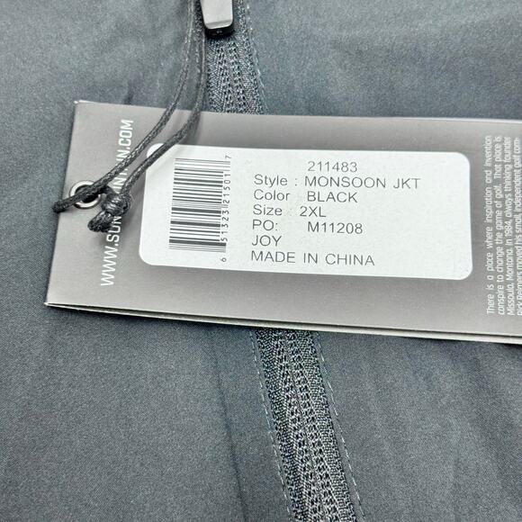 NWT Sun Mountain Monsoon Packable Waterproof Jacket Size 2X-Large - Picture 3 of 4